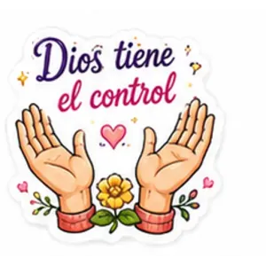 Dios tiene el control - getsticker.com