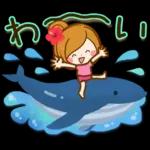 素敵な夏の日常スタンプ～ほのぼのカノジョ