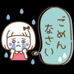 吹き出し♡おかっぱちゃん