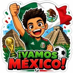 ¡VAMOS MÉXICO! - getsticker.com