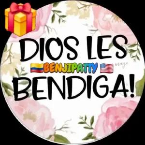 DIOS LES BENJIPATTY BENDIGA! - getsticker.com