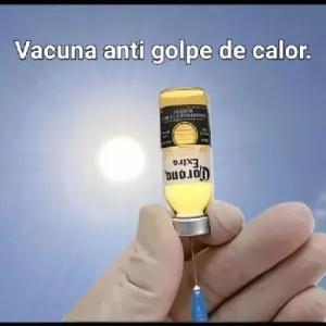 Vacuna anti golpe de calor. - getsticker.com