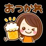 カラフルでか文字♡ふきだし女の子