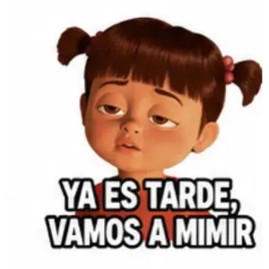 YA ES TARDE, VAMOS A MIMIR - getsticker.com