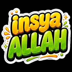 insya ALLAH - getsticker.com