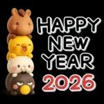 み～んな使える♡大人達の年賀スタンプ2026