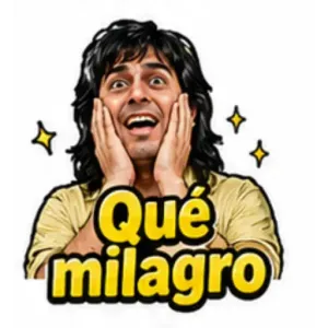 Qué milagro - getsticker.com