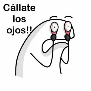 Cállate los ojos!! - getsticker.com