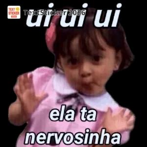 ui ui ui ela ta nervosinha - getsticker.com