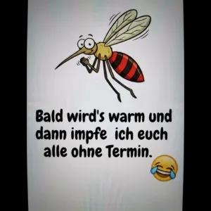 Bald wird's warm und dann impfe ich euch alle ohne Termin. - getsticker.com