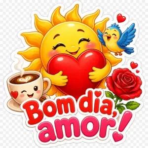 Bom dia, amor! - getsticker.com