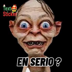 Text Sticker EN SERIO ? - getsticker.com