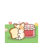 飛び出す！コギたんの春のお返事スタンプ