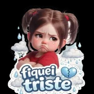 fiquei triste - getsticker.com