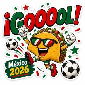 ¡GOOOOL! México 2026 - getsticker.com