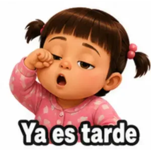 Ya es tarde - getsticker.com
