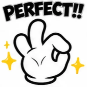 PERFECT!! - getsticker.com