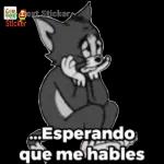 Text Sticker ...Esperando que me hables