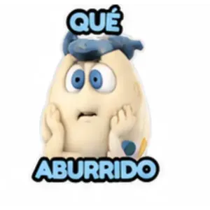 QUÉ ABURRIDO - getsticker.com