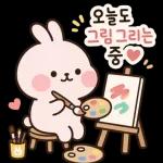 분홍토끼의 포근한 하루일상