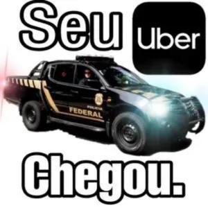 Seu Uber Chegou. - getsticker.com
