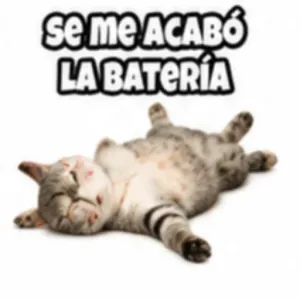se me acabó la batería - getsticker.com