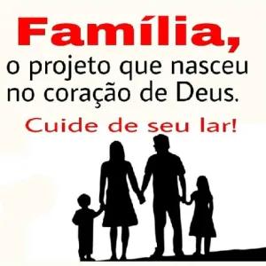Família, o projeto que nasceu no coração de Deus. Cuide de seu lar! - getsticker.com