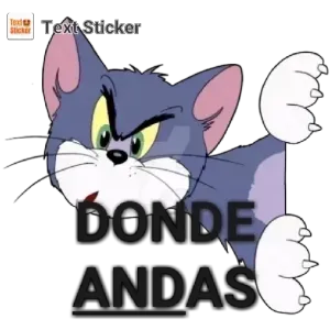 Text Sticker DONDE ANDAS - getsticker.com