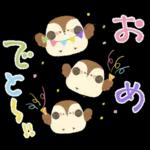 ふくふく福良雀♡前向き幸せ筆文字