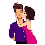 愛情熱吻動態貼紙😈