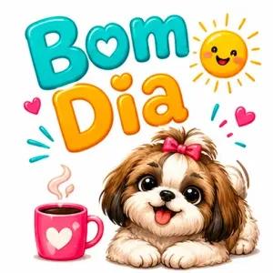 Bom Dia - getsticker.com