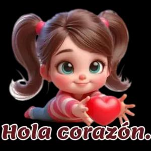 Hola corazón. - getsticker.com