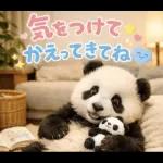 飛び出す♡パンダの家族連絡