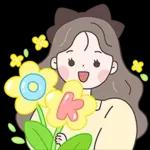리본소녀의 설레는 봄날톡