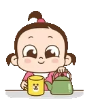 귀여운 여 자 아 이