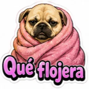 Qué flojera - getsticker.com