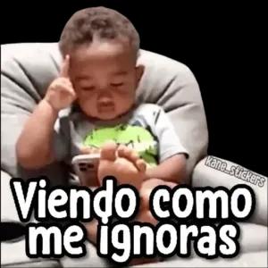 Viendo como me ignoras - getsticker.com