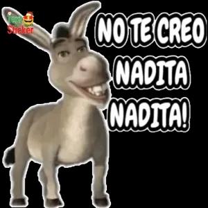 NO TE CREO NADITA NADITA! - getsticker.com
