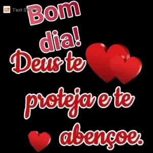 Bom dia! Deus te proteja e te abençoe. - getsticker.com