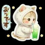 ぷっくりにゃん♡大人かわいいシール風