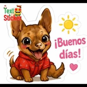 Text Sticker ¡Buenos días! - getsticker.com