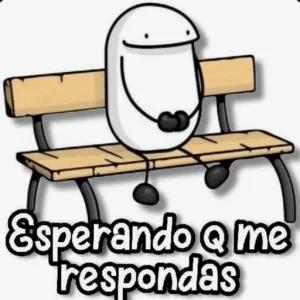 Esperando Q me respondas - getsticker.com