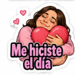 Me hiciste el día - getsticker.com