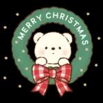 冬のもこもこくまさん(お正月とクリスマス)