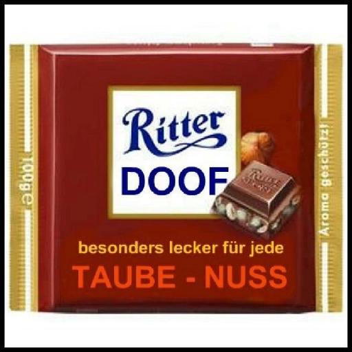 Ritter DOOF besonders lecker für jede TAUBE - NUSS