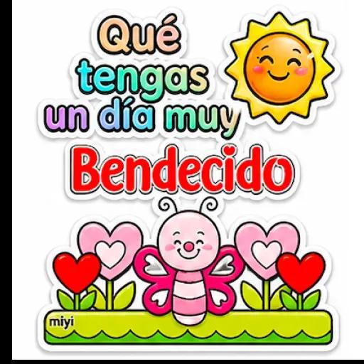 Pegatinas de buenos días