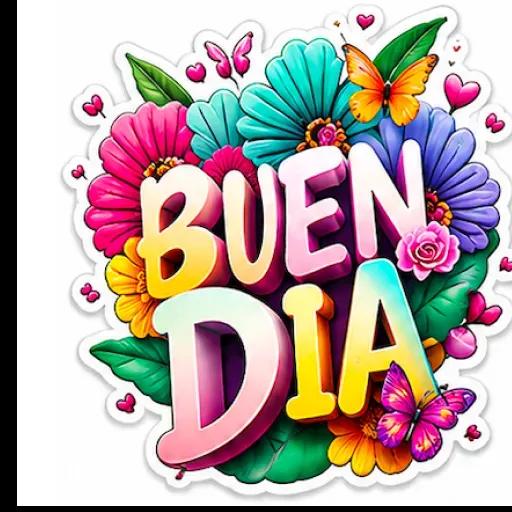 Pegatinas de buenos días