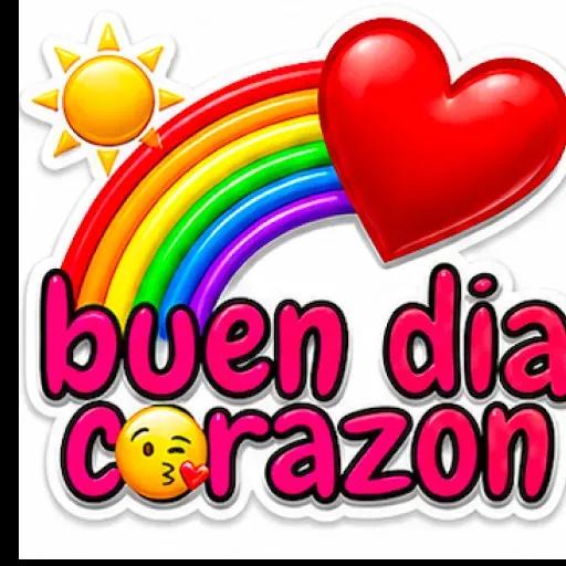 Pegatinas de buenos días