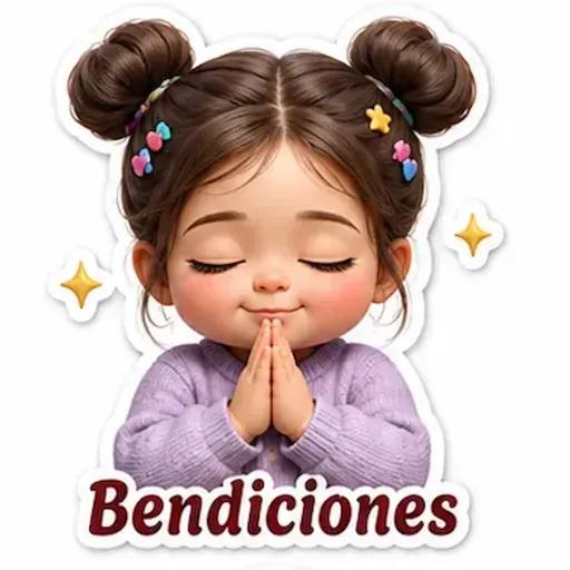 Pegatinas de niña