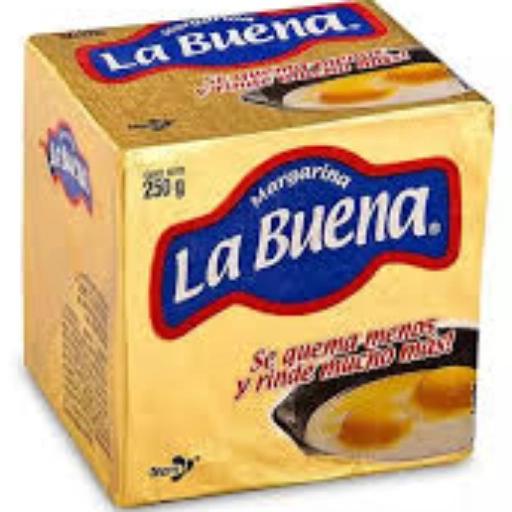 La Buena Margarina La Buena. Se quema menos y rinde mucho más!
